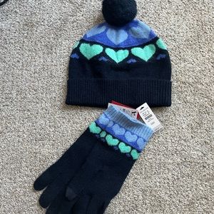 Talbots hat and gloves set brand new with tags